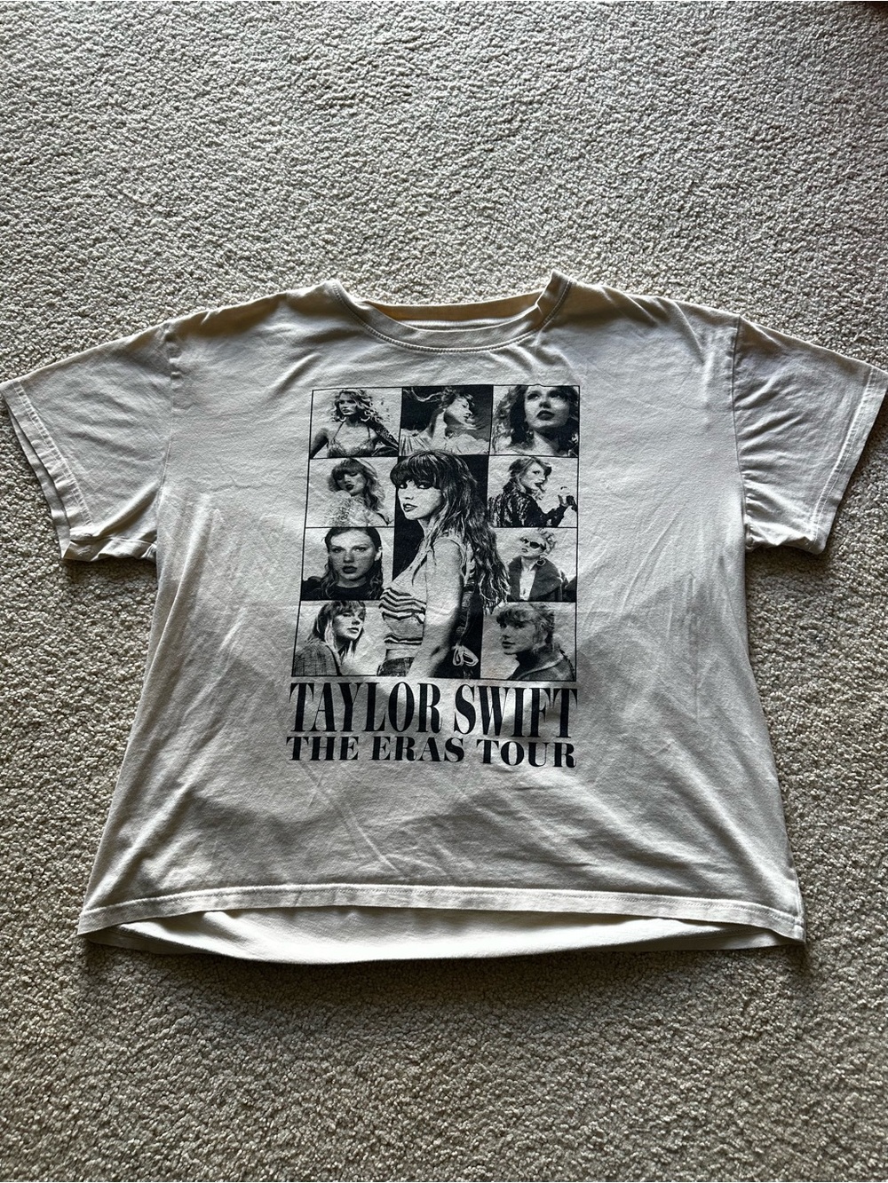 Taylor Swift The Eras Tour Graphic Tee - Cream & Black